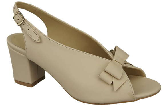 Damenschuhe Sandalen Beige, naturnarbiges Leder, 148 L ElitaBut