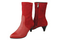 Damen-Winterstiefel, Naturleder, Rot 977 von ElitaBut