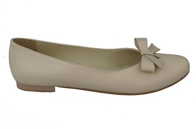 Damen Ballerinas Beige Naturleder 998 ElitaBut