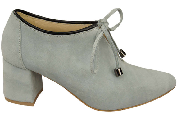 Damenschuhe Brogues Hellblau Naturveloursleder 183 ElitaBut