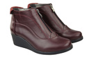 Damen Stiefeletten Frühling/Herbst Naturleder Burgund 133 L ElitaBut