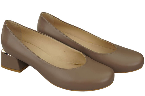 Damenschuhe Pumps Naturleder 159 Cappuccino ElitaBut