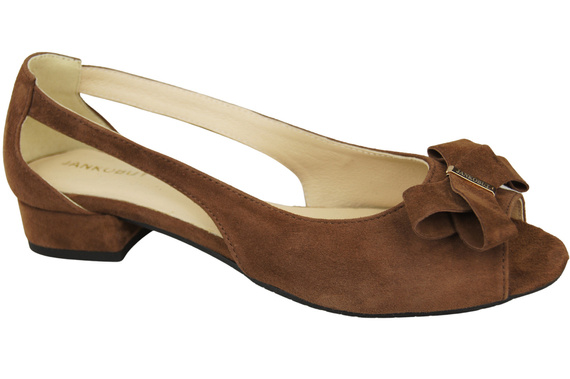 Schuhe Damensandalen Braunes natürliches Wildleder 994 Kombination aus Stil und Komfort ElitaBut