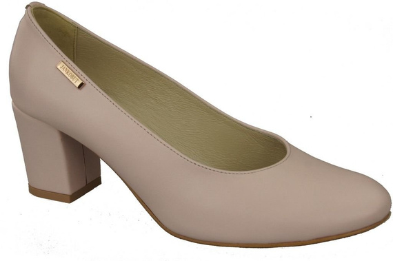 Damenschuhe Pumps Rosa Puder Naturnarbenleder 125 ElitaBut