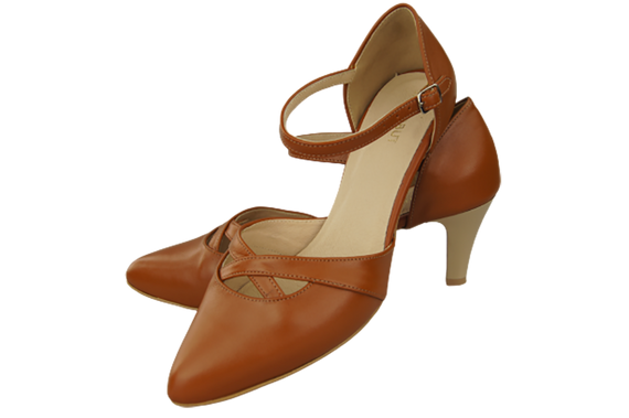 Damenschuhe Sandalen Rot Naturleder 151 ElitaBut