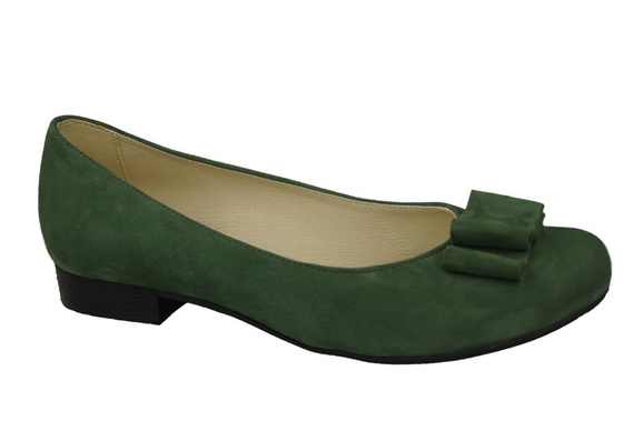 Damenschuhe Ballerinas Flasche Naturleder Wildleder 126 ElitaBut