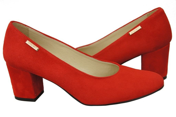 Damenschuhe Rote Pumps Naturleder Wildleder 125 ElitaBut