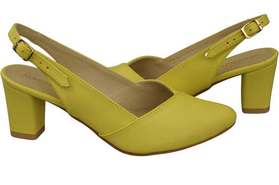 Damen Footwear Zitrone Stiletto Sandalen Natural Leder 217 ElitaBut