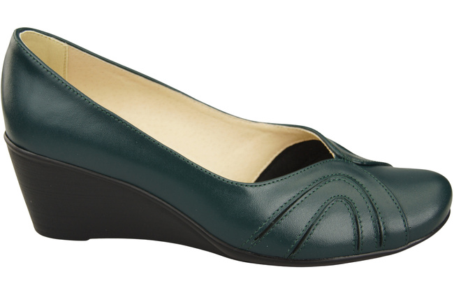 Damen Schwarz Naturleder Gestiefelte Malachit 828 ElitaBut