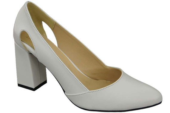 Damenschuhe Pumps Weiß Naturleder 184 ElitaBut
