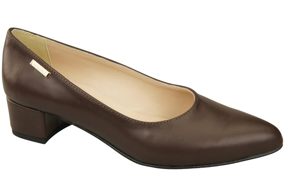 Damen Pumps Schokolade mit niedrigem Absatz zeitlose Eleganz und Komfort 220 ElitaBut