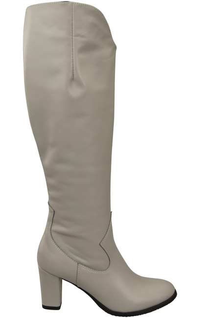 Stilvolle Damen Helle Esche Stiletto Stiefel Naturleder 211 ElitaBut