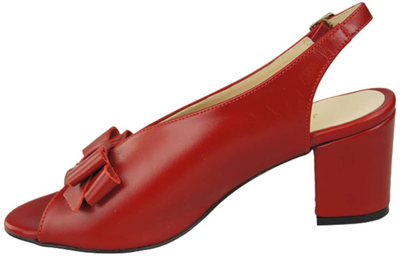 Damenschuhe Sandalen Rotes Naturleder Korn 148 L ElitaBut