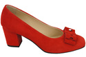 Damenschuhe Pumps Rot, natürliches Wildleder 163 ElitaBut