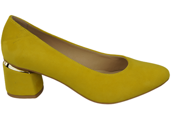 Damenschuhe Zitronenpumps Natürliches Wildleder 143 Von ElitaBut