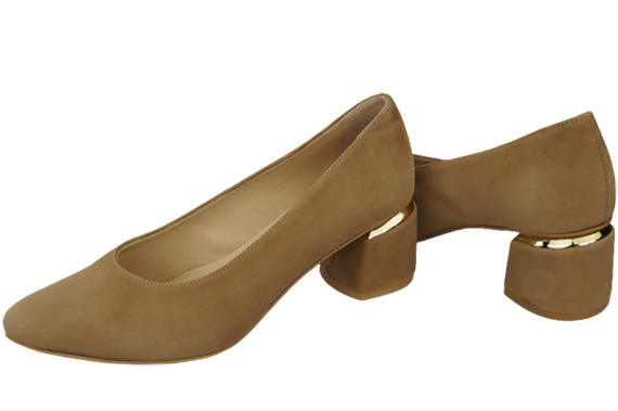 Damenschuhe Olivenpumps Natürliches Wildleder 143 Von ElitaBut