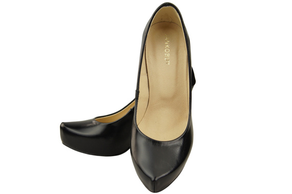 Damen Footwear Schwarz glänzend Stiletto Pumps Naturleder 205 ElitaBut