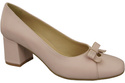 Damen Pumps mit Schleife Puderrosa Naturleder und niedrigem Absatz 203 ElitaBut