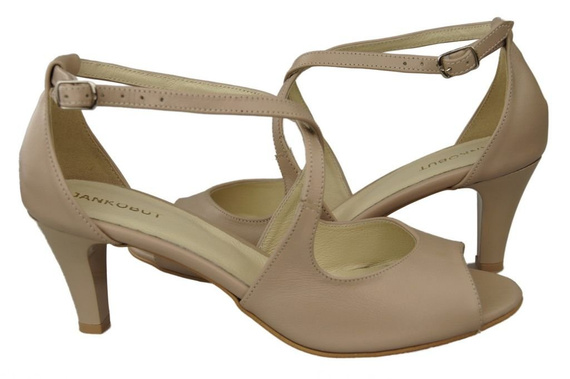 Damenschuhe Sandalen Cappuccino Grain Naturleder 115 ElitaBut