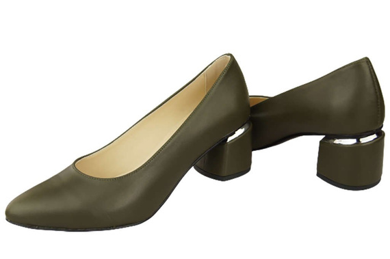 Damenschuhe Olivenpumps, Naturleder 143 ElitaBut