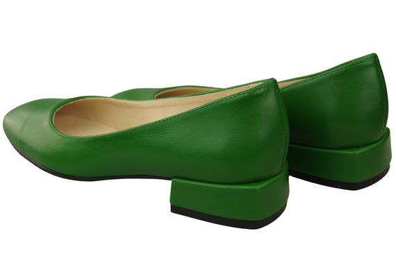 Bequeme Frauen Schuhe Grün Flats Natural Leder 204 ElitaBut