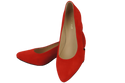 Damenschuhe Pumps Rot, natürliches Wildleder 143 von ElitaBut