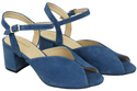 Damenschuhe Sandalen Blau, Naturleder, Wildleder 185 ElitaBut
