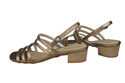 Damenschuhe Sandalen mit flachem Absatz Gold 622 ElitaBut