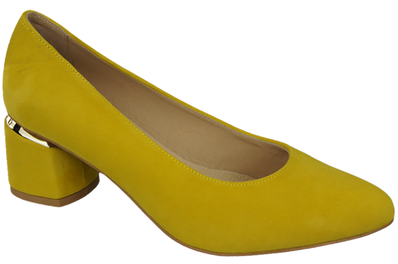 Damenschuhe Zitronenpumps Natürliches Wildleder 143 Von ElitaBut