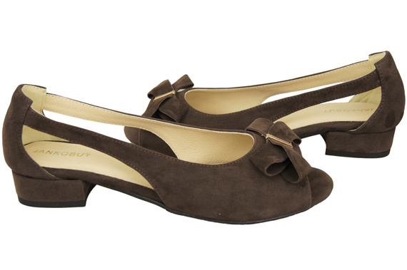 Schuhe Damen-Sandalen in Schokoladenbraun, natürliches Wildleder 994 Kombination aus Stil und Komfort ElitaBut