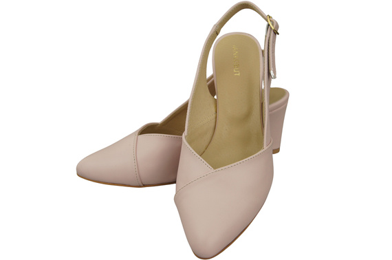 Damen Footwear Puderrosa Stiletto Sandalen Natural Leder 217 ElitaBut