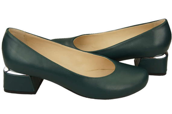 Damenschuhe Pumps Naturleder 159 Malachit ElitaBut