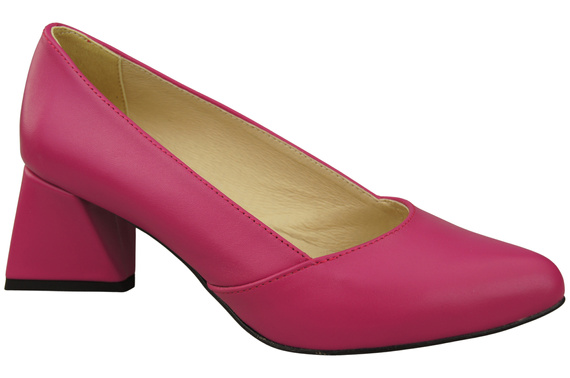 Damen Pumps Purpurfarbig Echtleder Spitz Zehen Absatz ElitaBut 221