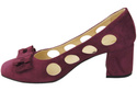 Damenschuhe Pumps Burgunderrot Natürliches Wildleder 182 ElitaBut