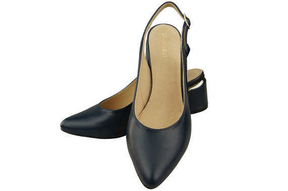 Damenschuhe Sandalen Marineblau Naturleder 196 ElitaBut