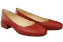 Bequeme Frauen Schuhe Rot Flats Natural Leder 204 ElitaBut