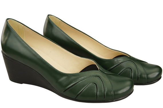 Damen Schwarz Naturleder Gestiefelte Smaragdgrün 828 ElitaBut