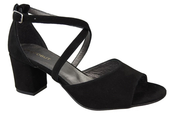 Damenschuhe Sandalen Schwarz, Naturleder, Wildleder 111 ElitaBut