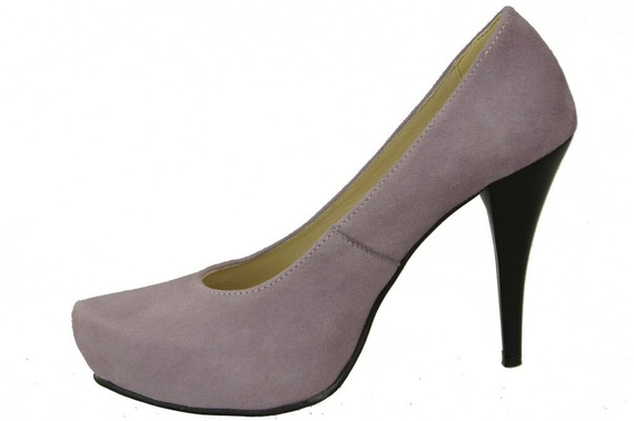 Damenschuhe Pumps Lila Naturleder Wildleder 644 ElitaBut