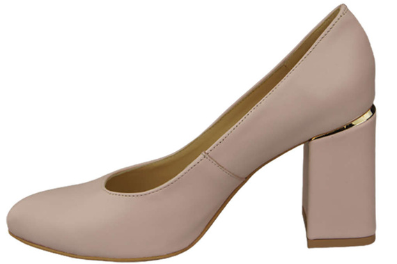 Damenschuhe Pumps Rosa Puder Naturleder 179 ElitaBut