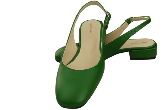 Damen Schuhe Sandalen Grün Flacher Absatz Naturleder 206 ElitaBut