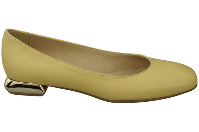 Flache Frauen Schuhe Banane Dekorative Ferse Naturleder 209 ElitaBut