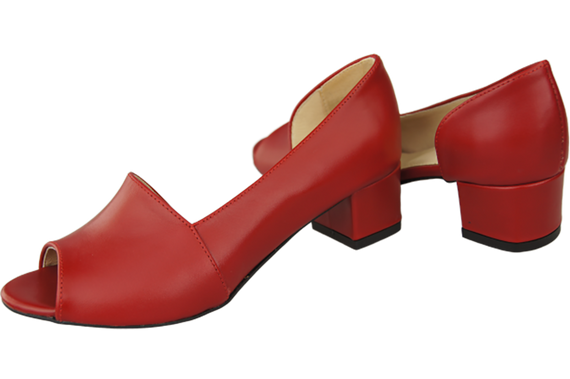 Damenschuhe Sandalen Rot Naturleder 147 ElitaBut