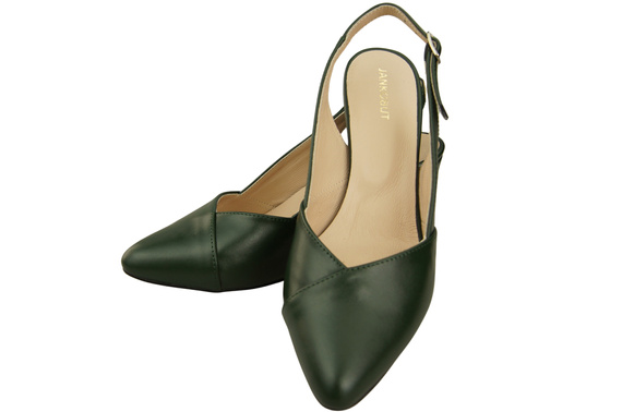 Damen Footwear Smaragdgrün Stiletto Sandalen Natural Leder 217 ElitaBut