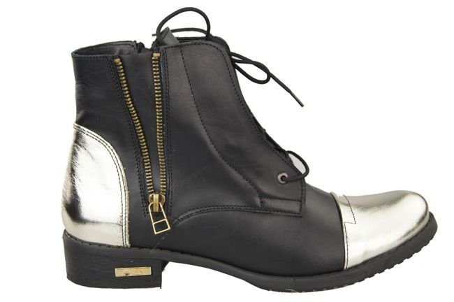 Damen Winterstiefel, Naturleder, Black Gold 820, von ElitaBut