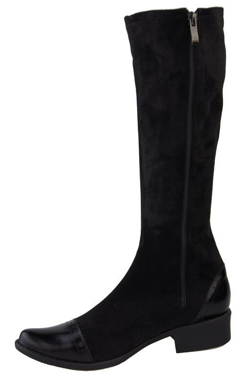 Schuhe Damenstiefel Stiefel mit Reißverschluss, dehnbare Rückseite 477 ElitaBut