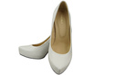Damen Footwear Weiß Stiletto Pumps Naturleder 205 ElitaBut