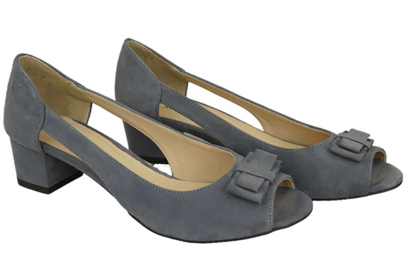 Damenschuhe Graue Sandalen, natürliches Wildleder 145, von ElitaBut