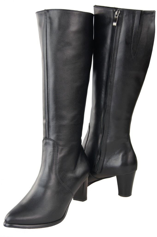 Damenstiefel, Naturleder, Schwarz 982 ElitaBut
