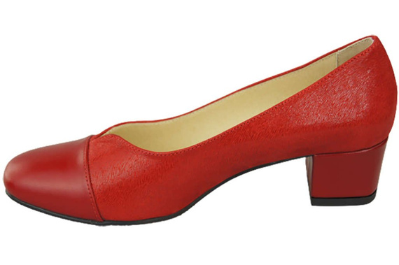 Damenschuhe Pumps Naturleder 164 Rot ElitaBut